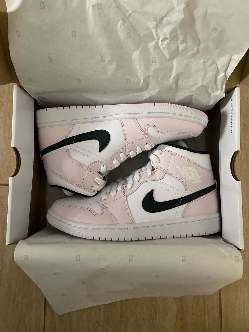 Size 7W - Jordan 1 Mid Barely Rose Women’s